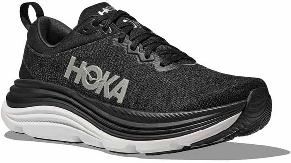 Hoka Mens Gaviota 5 Running Shoes - Black/White