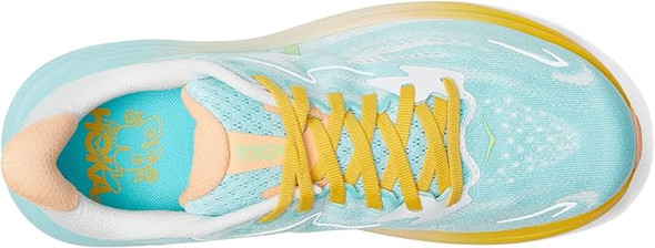 Hoka One Womens Clifton 10 Road Running Shoes - Blue Spark/White