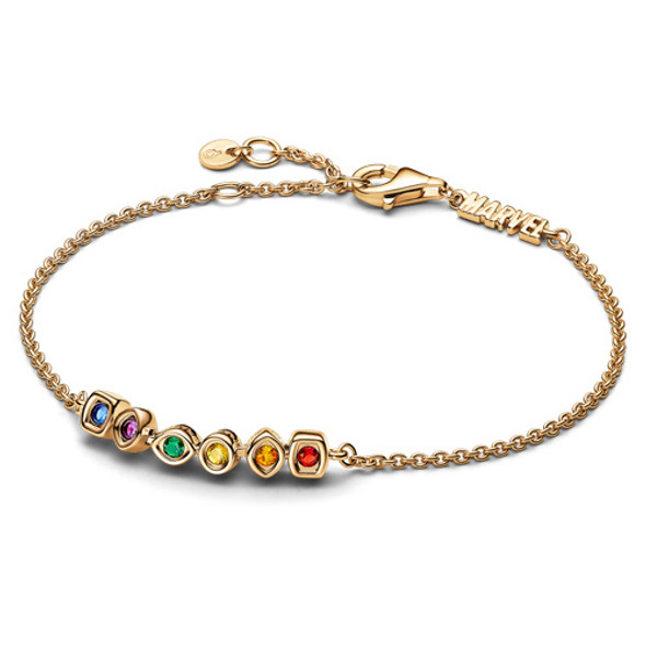 Pandora Marvel The Avengers Infinity Stones Chain Bracelet 14k gold plating 562960C01-20