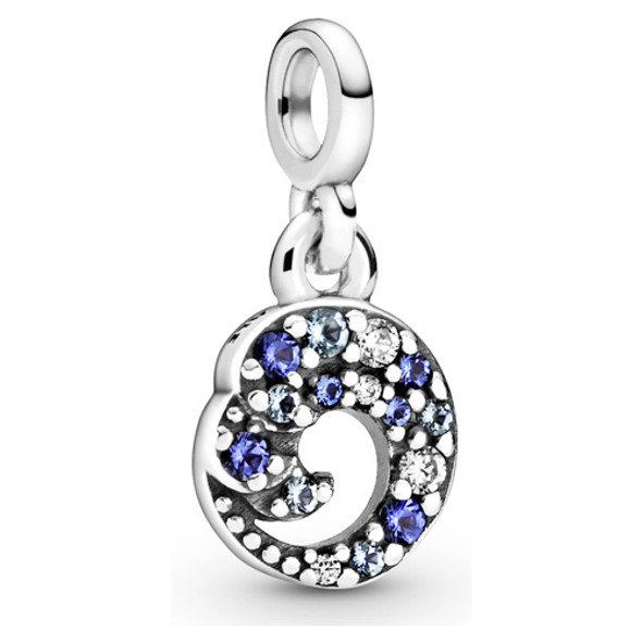 PANDORA My Blue Ocean Wave Dangle Charm 799010C01 PANDORA My Blue Ocean Wave Dangle Charm 799010C01