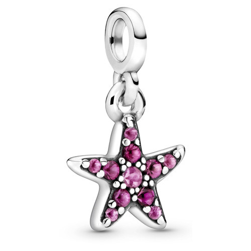 PANDORA My Pink Starfish Dangle Charm 799011C01
