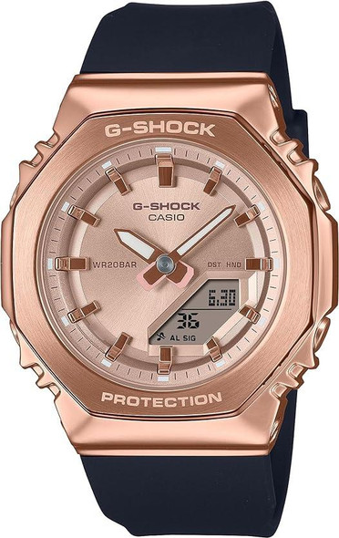 Casio G-Shock Metal Covered Ana-Digi Ladies Watch GMS2110PG-1A4