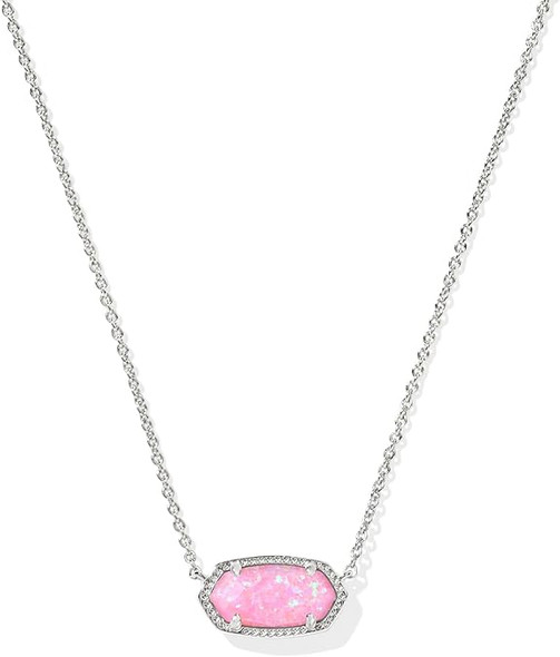 Kendra Scott Elisa Silver Short Pendant Necklace 9608877668 Kendra Scott Elisa Silver Short Pendant Necklace 9608877668