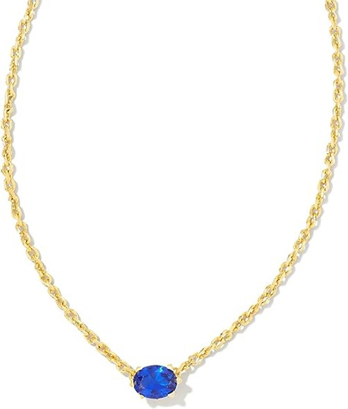 Kendra Scott Cailin Gold Pendant Necklace in Blue Crystal 9608803556 Kendra Scott Cailin Gold Pendant Necklace in Blue Crystal 9608803556