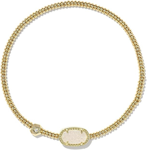 Kendra Scott Grayson Stretch Bracelet Gold Iridescent Drusy 9608867362