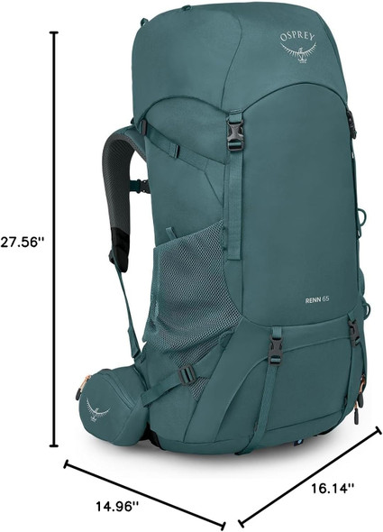 Osprey Renn 65L Backpacking Backpack - Cascade Blue/Melon Orange 10005866