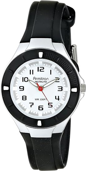 Armitron Sport Black Resin Easy-to-Read Ladies Watch 25-6416BLK