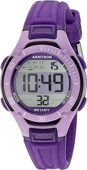 Armitron Sport Purple Digital Chronograph Ladies Watch 45-7062PUR