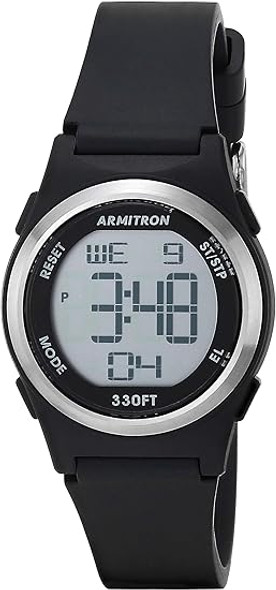 Armitron Sport Black Resin Ladies Watch 45-7102BLK