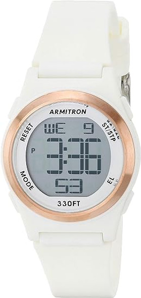 Armitron Sport White Resin Ladies Watch 45-7102WRG