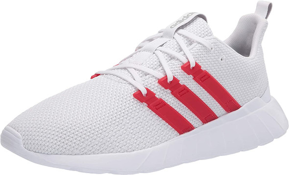 Adidas Questar Flow Shoes - Cloud White/Scarlet/Grey Two - 9.5 fv9067-9.5