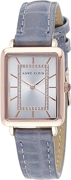 Anne Klein Glitter Accented Croco-Grain Strap Ladies Watch AK/3820RGGY