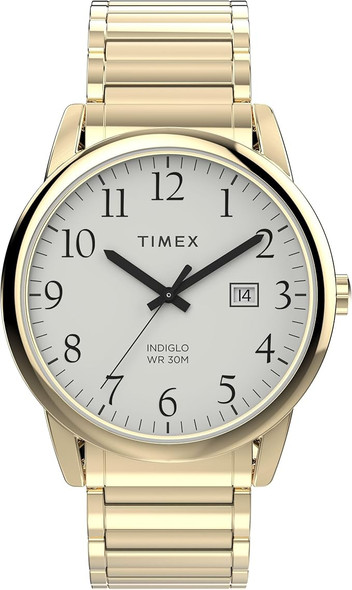 Timex Oversized Easy Reader Gold-Tone Expansion Mens Watch TW2W52000