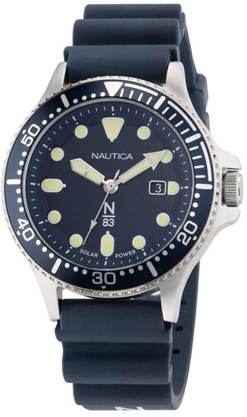 Nautica Cocoa Beach Blue PU Mens Watch NAPCBS304
