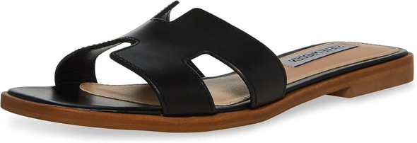 Steve Madden Hadyn Womens Slide - Black Leather