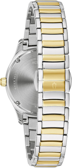 Bulova Two-Tone MOP & Diamond Ladies Watch 98R288
