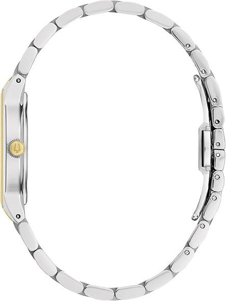 Bulova Modern Two-Tone Diamond Accent Ladies Watch 98P224