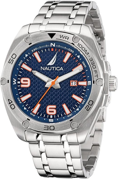 Nautica Tin Can Bay Stainless Steel Mens Watch NAPTCF203