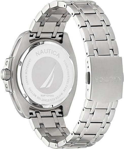 Nautica Tin Can Bay Stainless Steel Mens Watch NAPTCF203