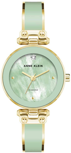 Anne Klein Green Bangle Gold-Tone Ladies Watch AK-1980MIGB AK/1980MIGB
