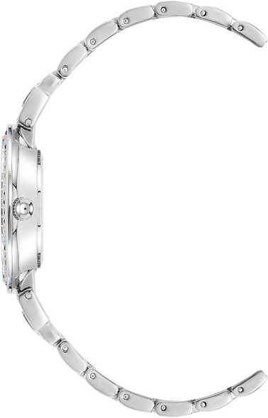 Anne Klein Silver-Tone Rainbow Crystal Bezel Ladies Watch AK-2929RBSV AK/2929RBSV