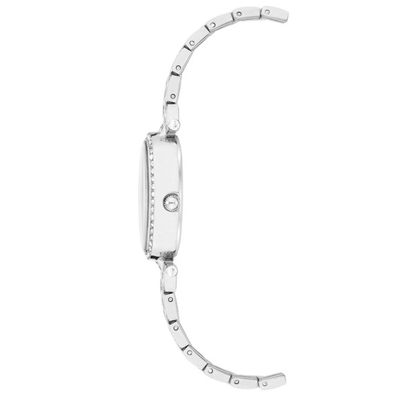 Anne Klein Petite Silver-Tone Oval Case Ladies Watch AK-3971SVST AK/3971SVST