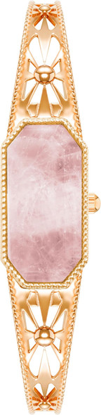 Anne Klein Gold-Tone Octagonal Aventurine Gemstone Bangle Ladies Watch AK/4112RQRG