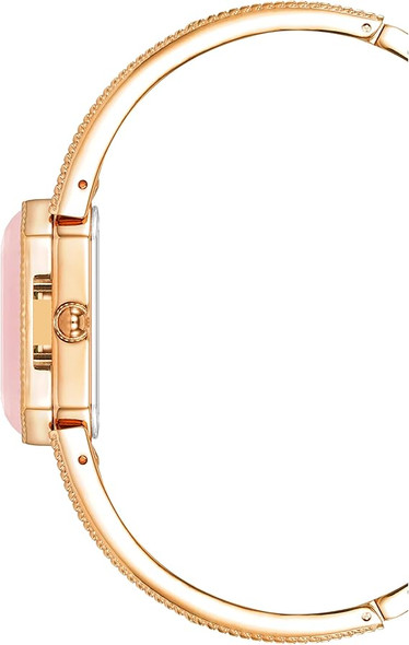 Anne Klein Gold-Tone Octagonal Aventurine Gemstone Bangle Ladies Watch AK/4112RQRG