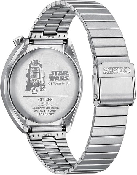 Citizen Star Wars R2-D2 Inspired Tsuno Silver-Tone Stainless Steel Mens Watch AN3666-51A