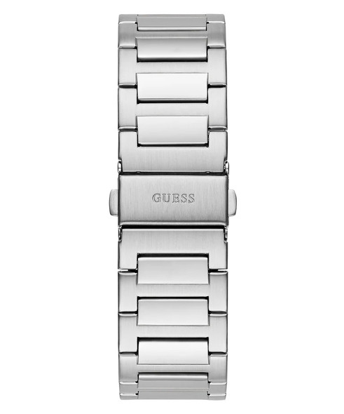 Guess Roman Numeral Green Dial Silver Tone Mens Watch GW0789G1