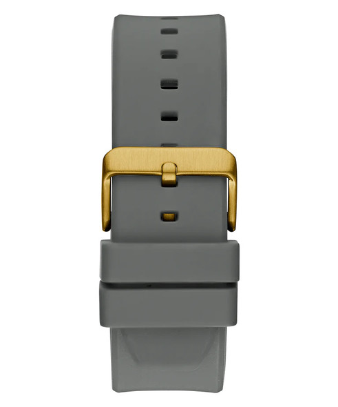 Guess Multi-function Grey Silicone Gold Tone Mens Watch GW0803G1