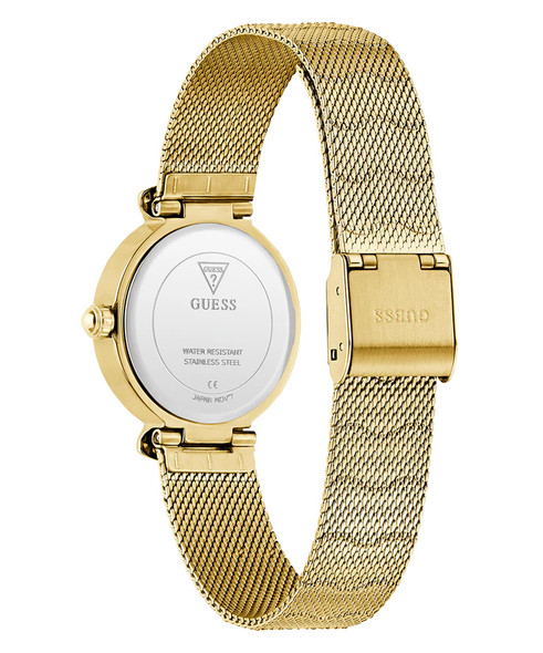 Guess Ocean-inspired Mesh Gold Tone Ladies Watch GW0866L2