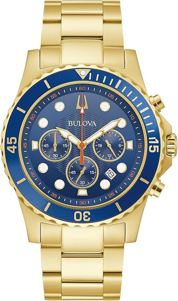 Bulova Marine Star Chronograph Quartz Mens Watch 98B377