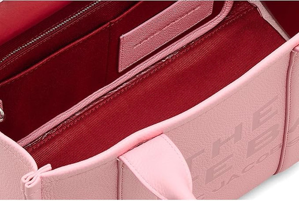 Marc Jacobs The Leather Medium Tote Bag - RIBBON PINK H004L01PF21-669