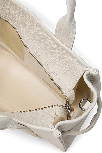 Marc Jacobs The Leather Small Tote Bag - COTTON/SILVER H009L01SP21-140