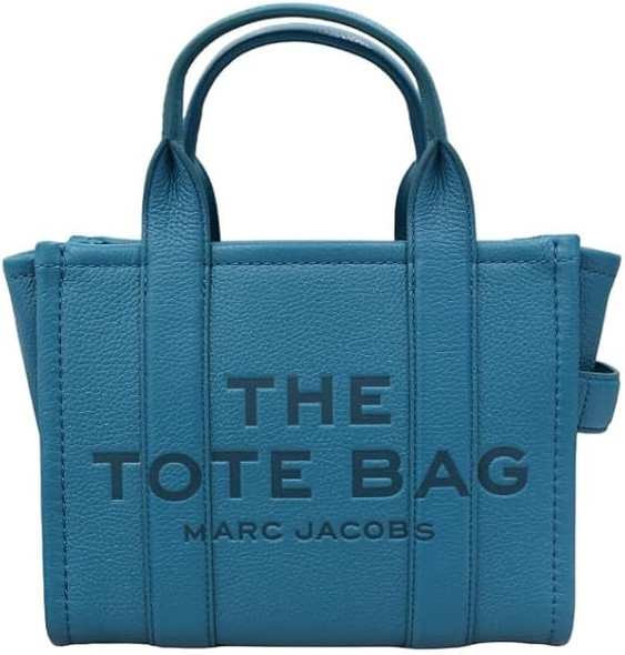 Marc Jacobs The Leather Small Tote Bag - Harbor Blue H009L01SP21-443