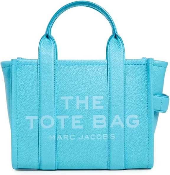 Marc Jacobs The Leather Small Tote Bag - Pool Blue H009L01SP21-444