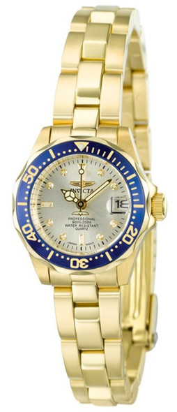 Invicta Pro Diver Collection 18k Gold-Plated Ladies Watch 4610