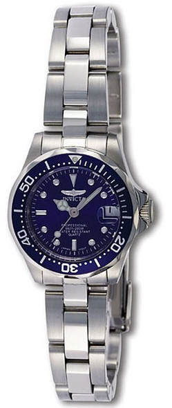Invicta Ladies Pro Diver Collection Silver-Tone Watch 9177