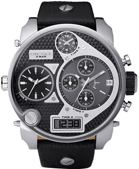 Diesel SBA Oversized Ana-Digi Leather Mens Watch DZ7125