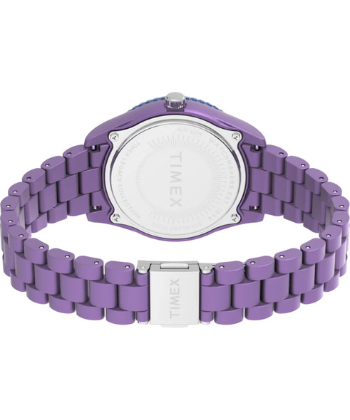 Timex Legacy tide 37mm Recycled Plastic Purple Unisex Watch TW2Y04800