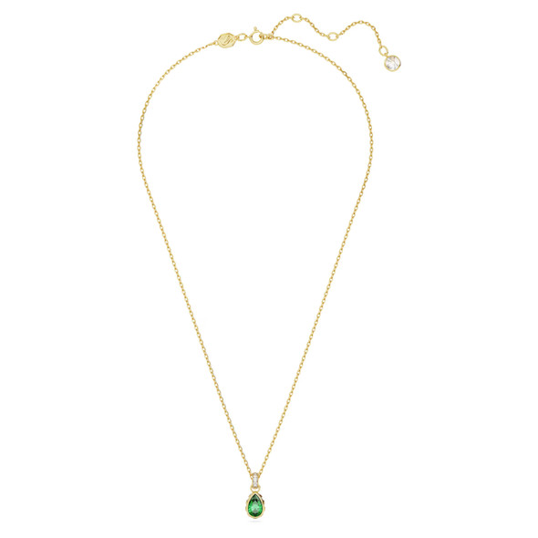 Swarovski Chroma Pendant - Pear Cut - Green - Gold-tone Plated 5648751