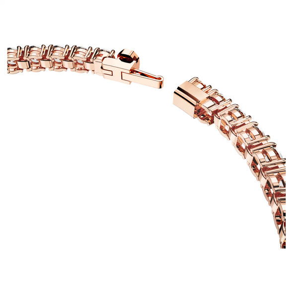Swarovski Matrix Tennis Bracelet Round Cut Gold-tone Plated
