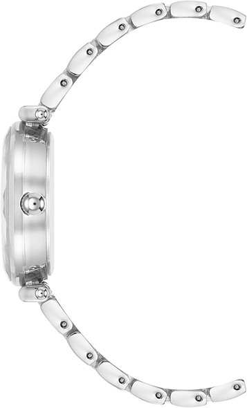 Anne Klein Silver-Tone Diamond Ladies Watch AK/3977BKSV