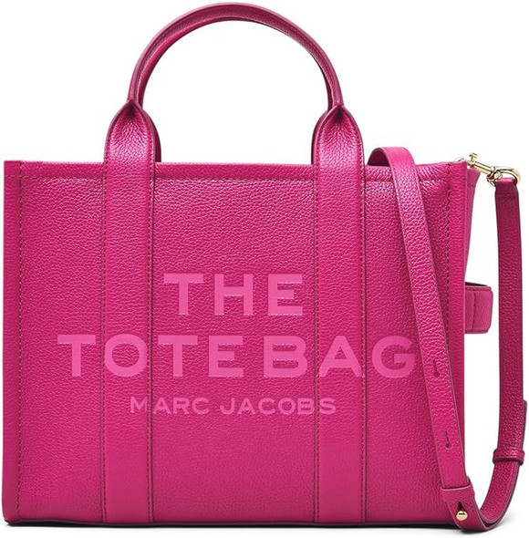 Marc Jacobs The Leather Medium Tote Bag - Lipstick Pink H004L01PF21-955