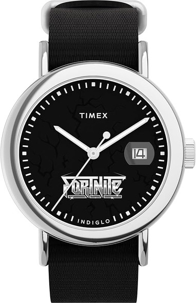 Timex X Fortnite Weekender Quartz Black Dial Unisex Watch TW2Y46400
