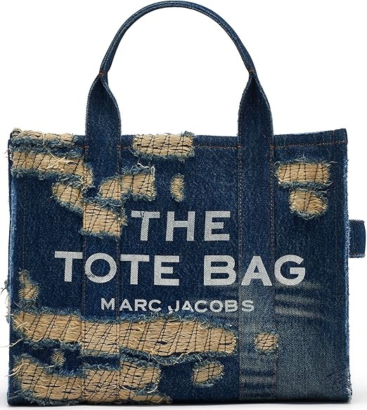 Marc Jacobs The Rip And Repair Denim Medium Tote Bag - PUNK INDIGO 2F4HTT002H05-491