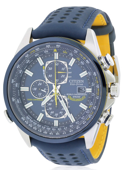 Citizen Eco-Drive Blue Angels Chronograph Atomic Mens Watch AT8020-03L