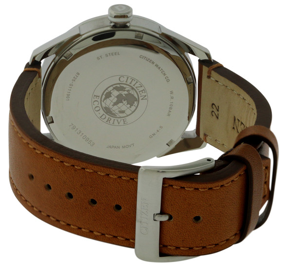 Citizen Eco-Drive Leather Mens Watch BU4020-01L