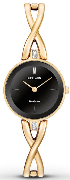 Citizen Eco-Drive Silhouette Gold-Tone Ladies Watch EX1422-54E